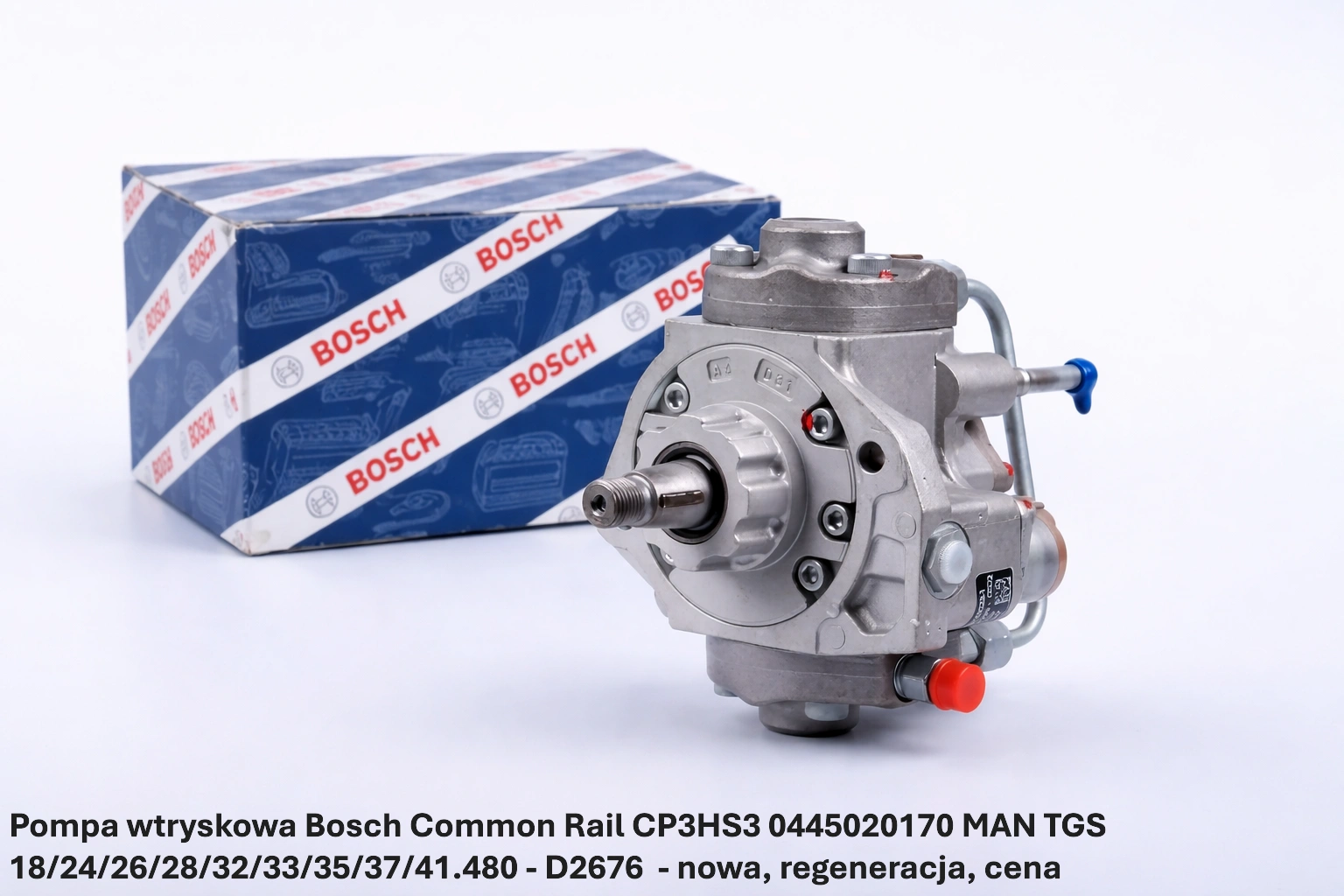 Pompa wtryskowa Bosch Common Rail CP3HS3 0445020170 MAN TGS 18/24/26/28/32/33/35/37/41.480 - D2676 Pompa wtryskowa Bosch Common Rail CP3HS3 0445020170 MAN TGS 18/24/26/28/32/33/35/37/41.480 - D2676- nowa, regeneracja, cena
