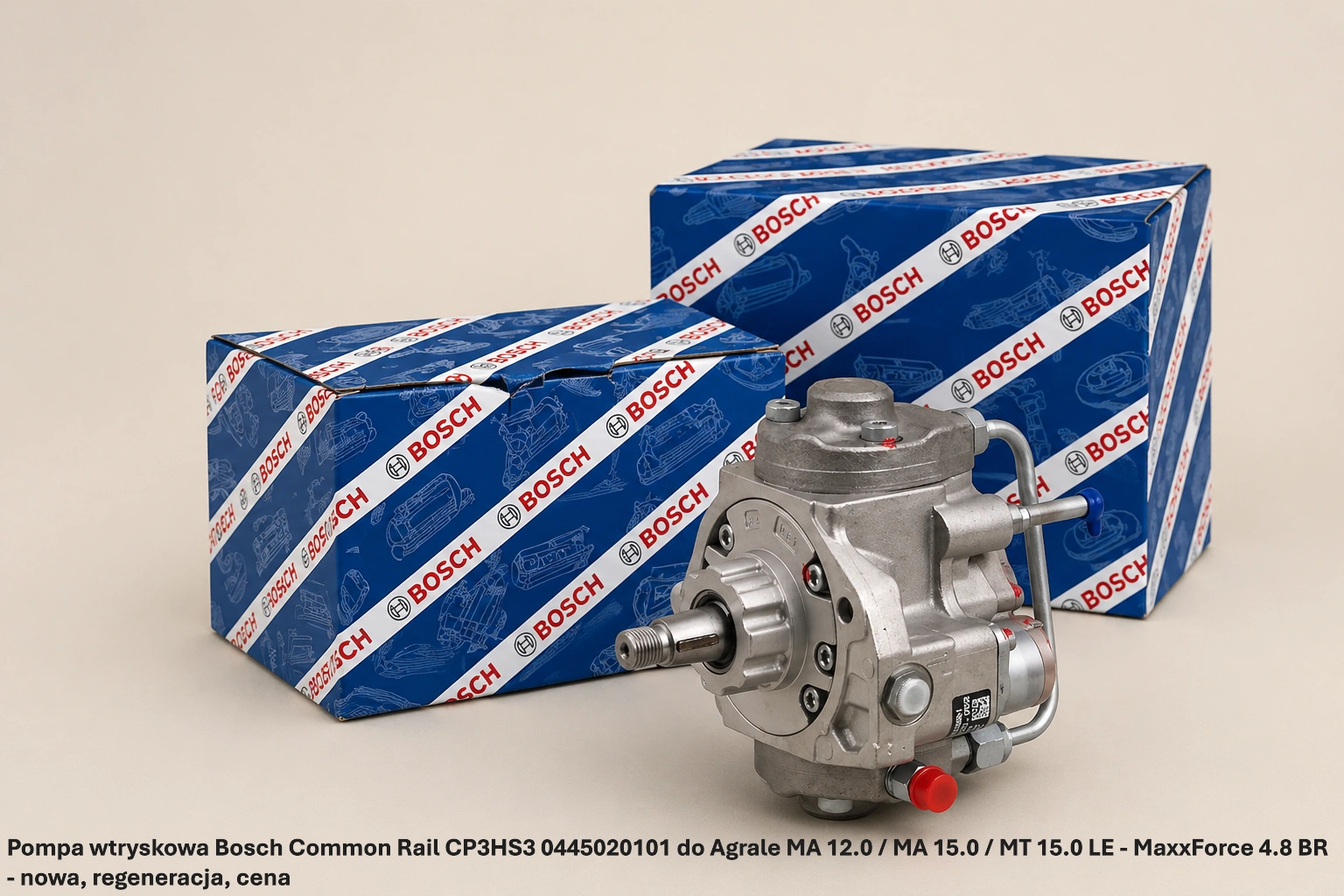 Pompa wtryskowa Bosch Common Rail CP3HS3 0445020101 do Agrale MA 12.0 / MA 15.0 / MT 15.0 LE - MaxxForce 4.8 BR - nowa, regeneracja, cena