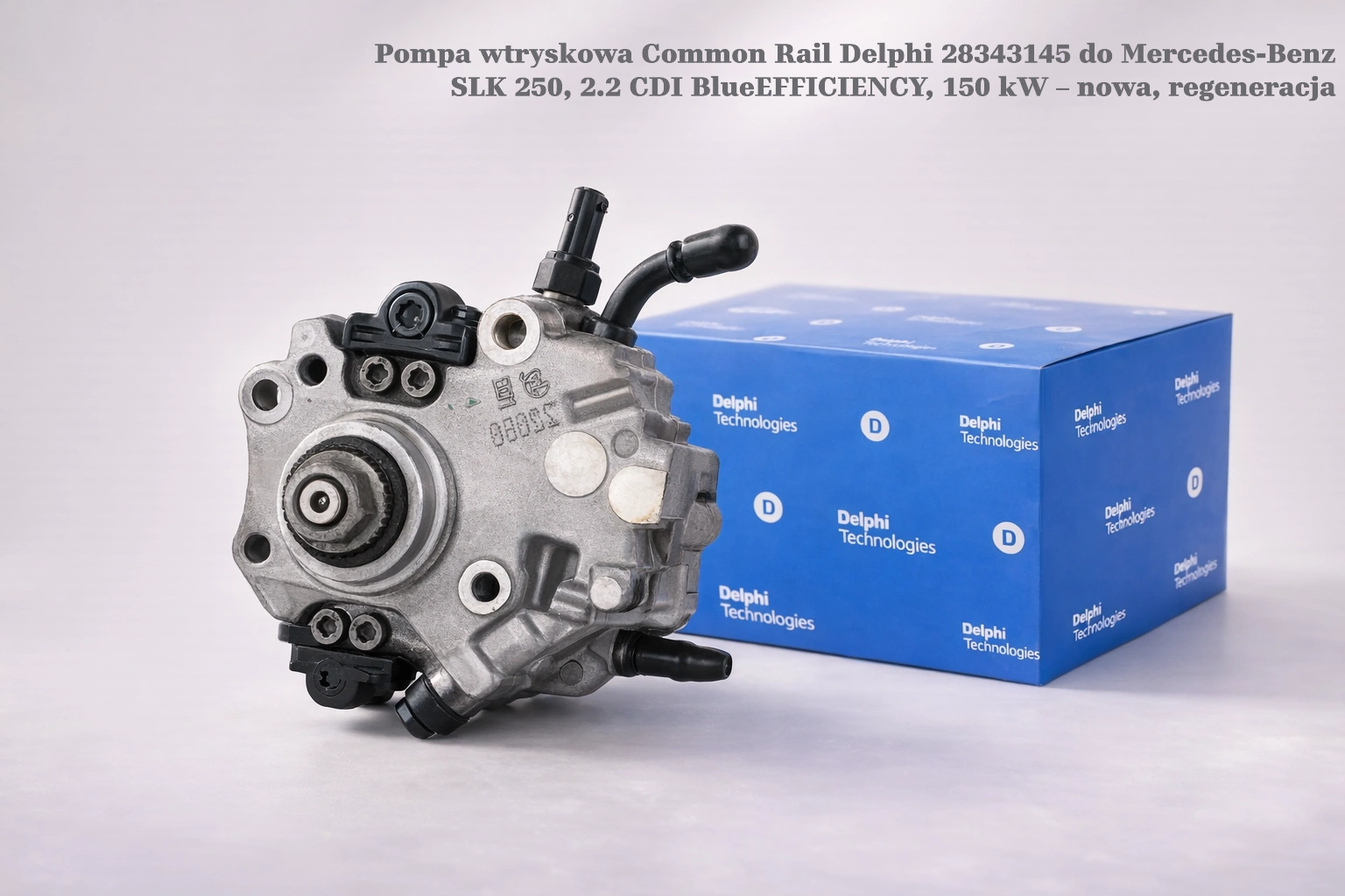 Pompa wtryskowa Common Rail Delphi 28343145 do Mercedes-Benz SLK 250, 2.2 CDI BlueEFFICIENCY, 150 kW – nowa, regeneracja