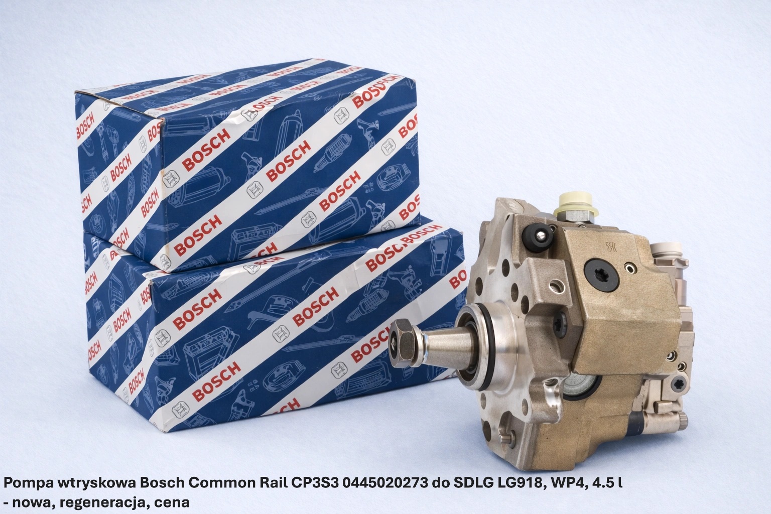Pompa wtryskowa Bosch Common Rail CP3S3 0445020273 do SDLG LG918, WP4, 4.5 l - nowa, regeneracja, cena