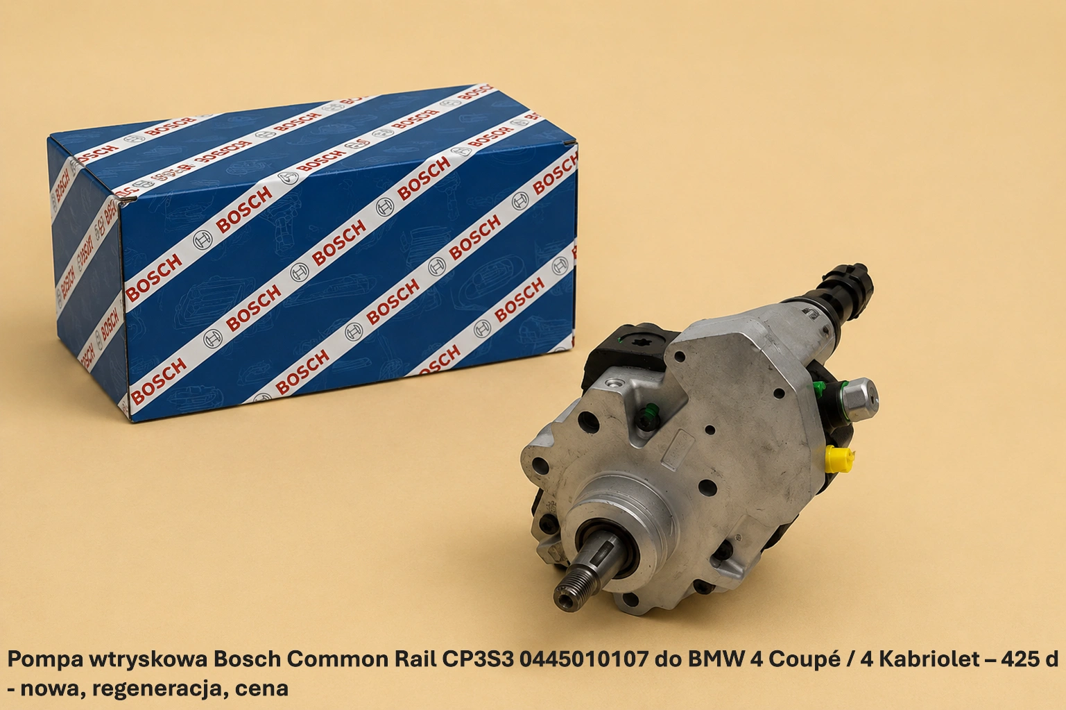 Pompa wtryskowa Bosch Common Rail CP3S3 0445010107 do BMW 4 Coupé / 4 Kabriolet – 425 d - nowa, regeneracja, cena