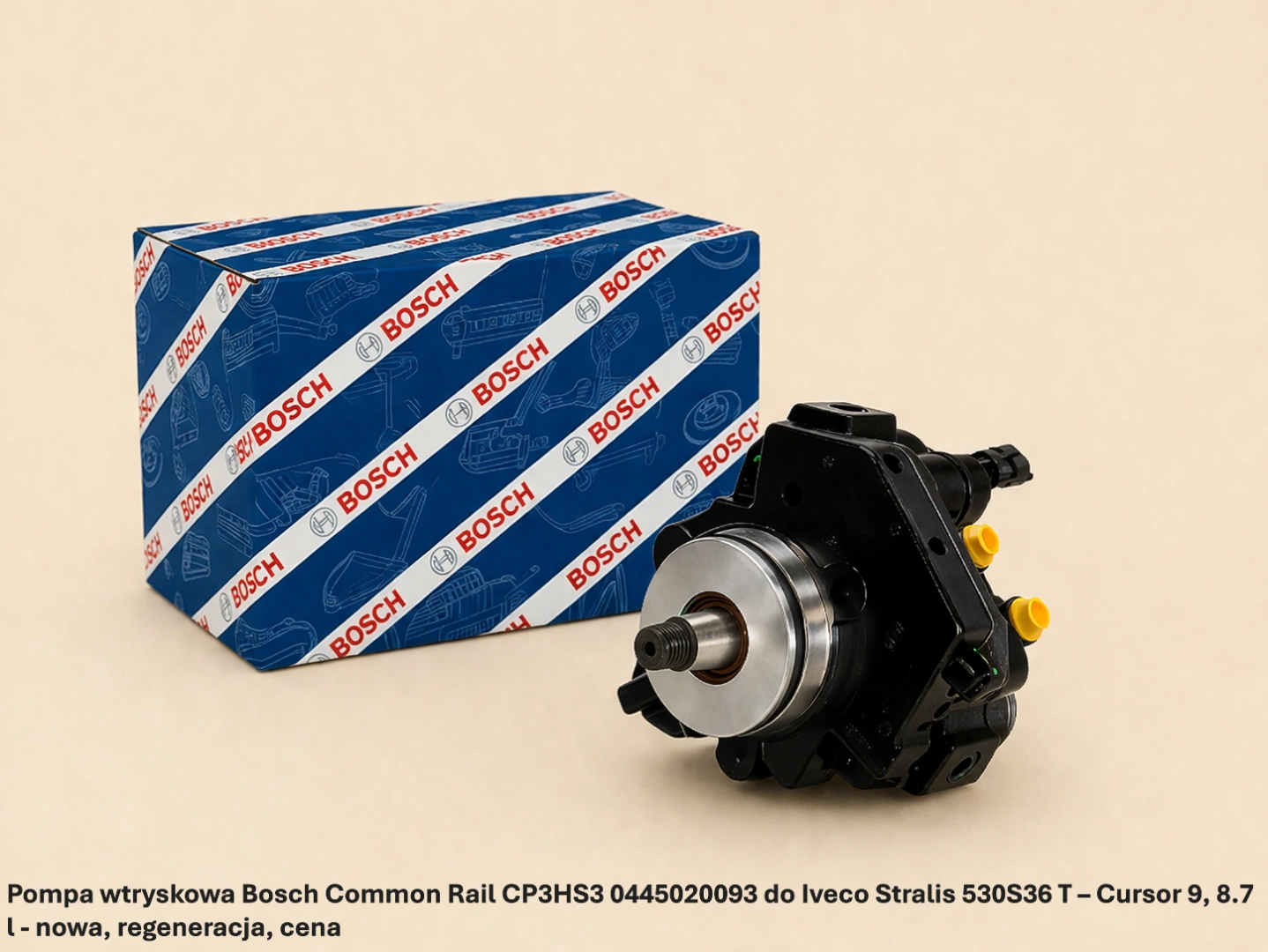 Pompa wtryskowa Bosch Common Rail CP3HS3 0445020093 do Iveco Stralis 530S36 T – Cursor 9, 8.7 l - nowa, regeneracja, cena