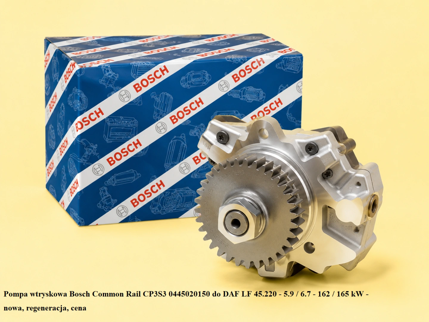 Pompa wtryskowa Bosch Common Rail CP3S3 0445020150 do DAF LF 45.220 - 5.9 / 6.7 - 162 / 165 kW - Pompa wtryskowa Bosch Common Rail CP3S3 0445020150 do DAF LF 45.220 - 5.9 / 6.7 - 162 / 165 kW - nowa, regeneracja, cena