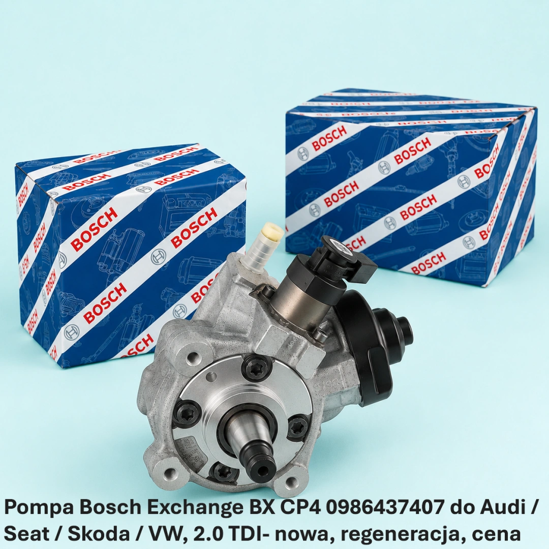 Pompa Bosch Exchange BX CP4 0986437407 do Audi / Seat / Skoda / VW, 2.0 TDI