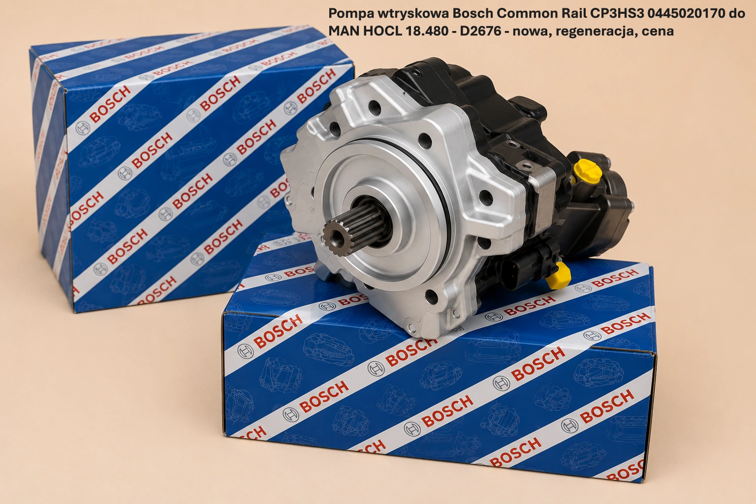 Pompa wtryskowa Bosch Common Rail CP3HS3 0445020170 do MAN HOCL 18.480 - D2676 - nowa, regeneracja, cena