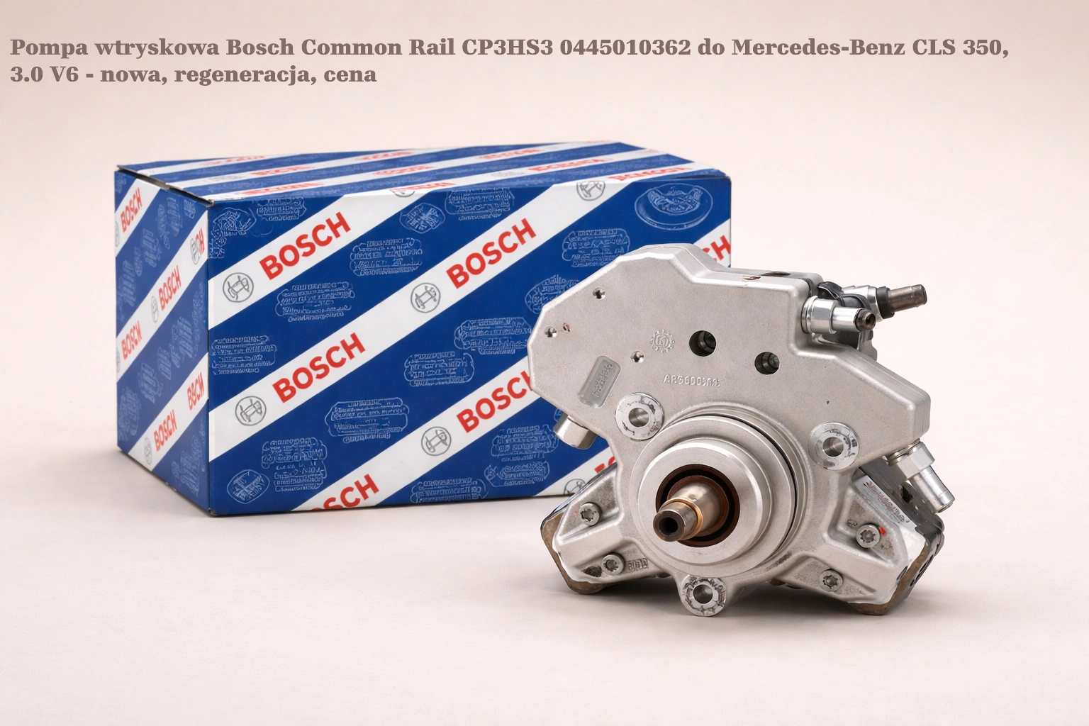Pompa wtryskowa Bosch Common Rail CP3HS3 0445010362 do Mercedes-Benz C-Class C350, 3.0 V6 - nowa, regeneracja, cena 