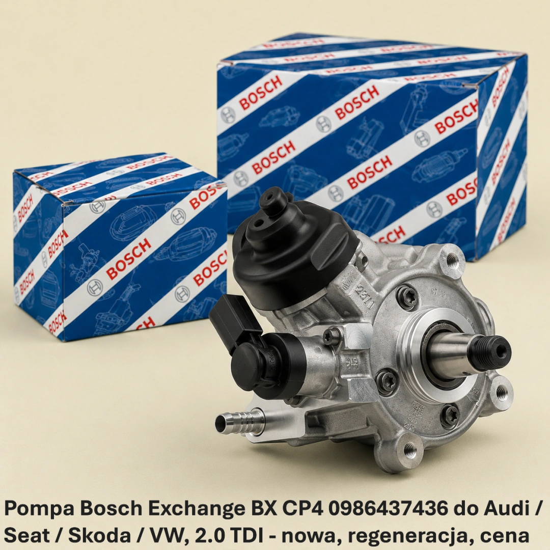Pompa Bosch Exchange BX CP4 0986437436 do Audi / Seat / Skoda / VW, 2.0 TDI 