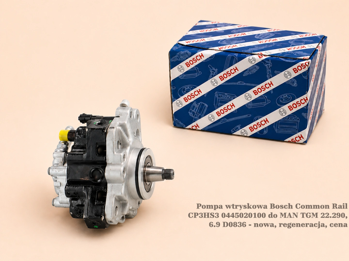 Pompa wtryskowa Bosch Common Rail CP3HS3 0445020100 do MAN TGM 22.290, 6.9 D0836 - nowa, regeneracja, cena