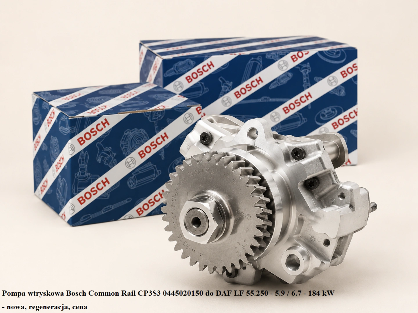 Pompa wtryskowa Bosch Common Rail CP3S3 0445020150 do DAF LF 55.250 - 5.9 / 6.7 - 184 kW - nowa, regeneracja, cena