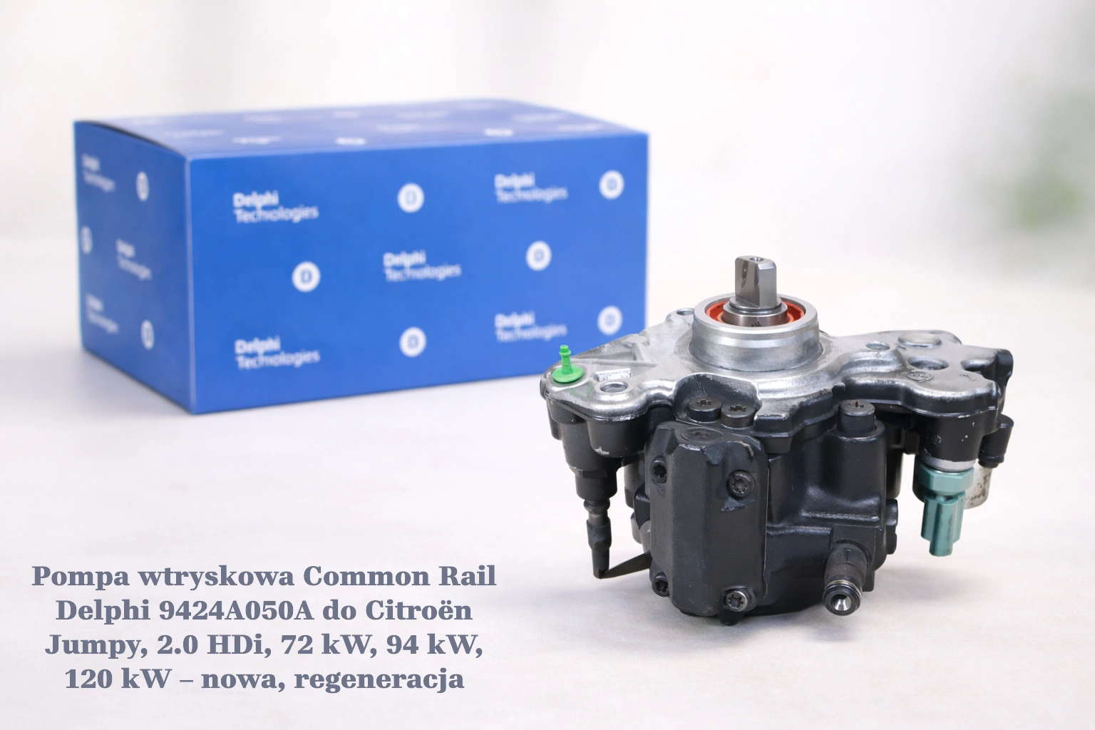 Pompa wtryskowa Common Rail Delphi 9424A050A do Citroën Jumpy, 2.0 HDi, 72 kW, 94 kW, 120 kW – nowa, regeneracja