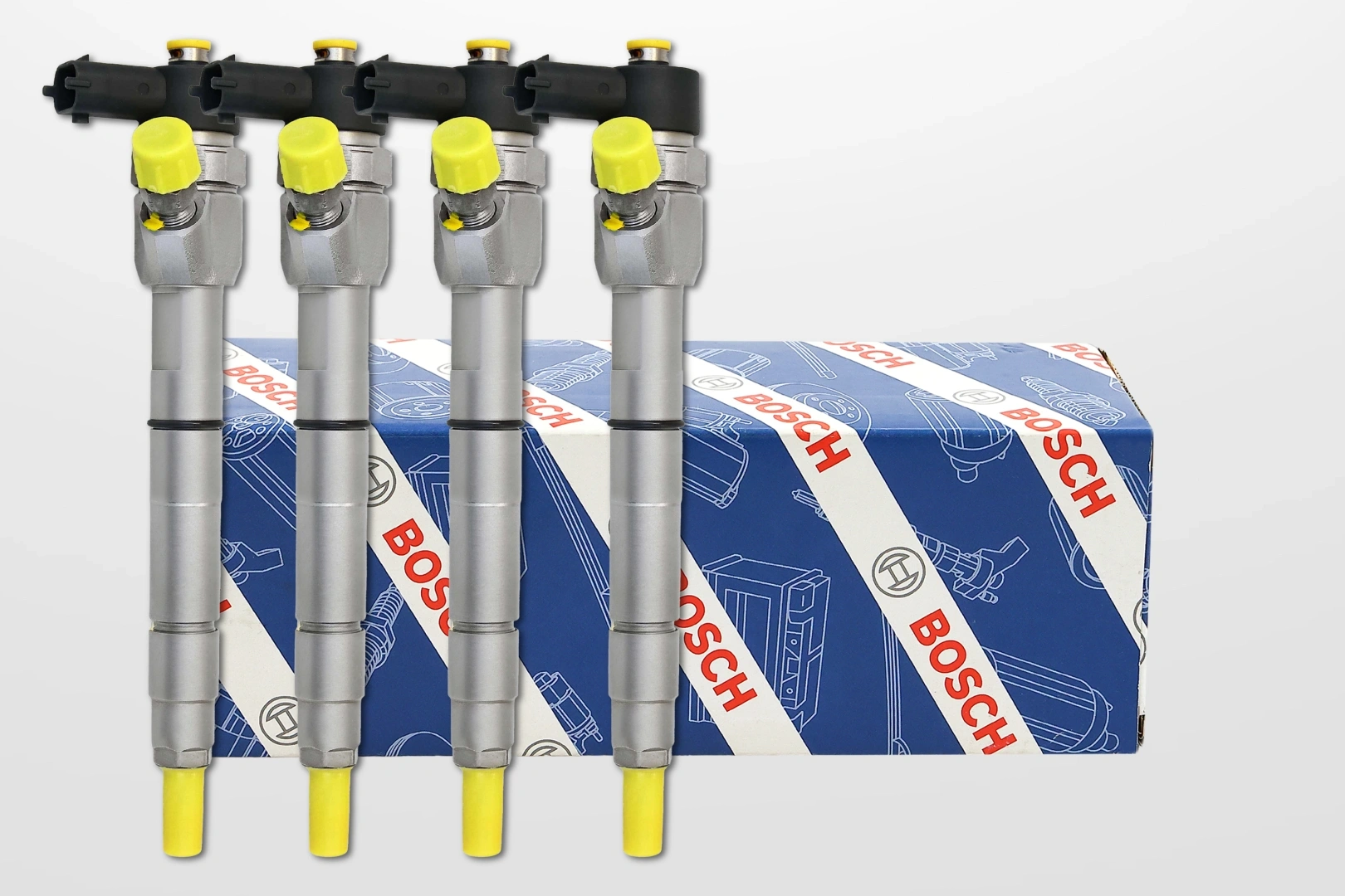 Komplet wtryskiwaczy Bosch 0445110288 do silników Honda 2.2 CTDi na opakowaniu Bosch