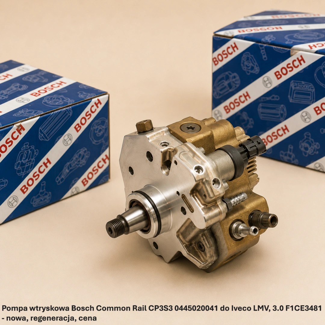 Pompa wtryskowa Bosch Common Rail CP3S3 0445020041 do Iveco LMV, 3.0 F1CE3481-nowa, regeneracja, cena