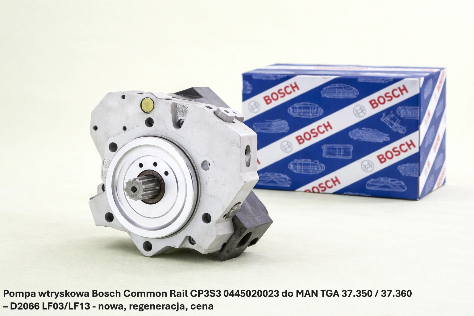 Pompa wtryskowa Bosch Common Rail CP3S3 0445020023 do MAN TGA 37.350 / 37.360 – D2066 LF03/LF13 - nowa, regeneracja, cena
