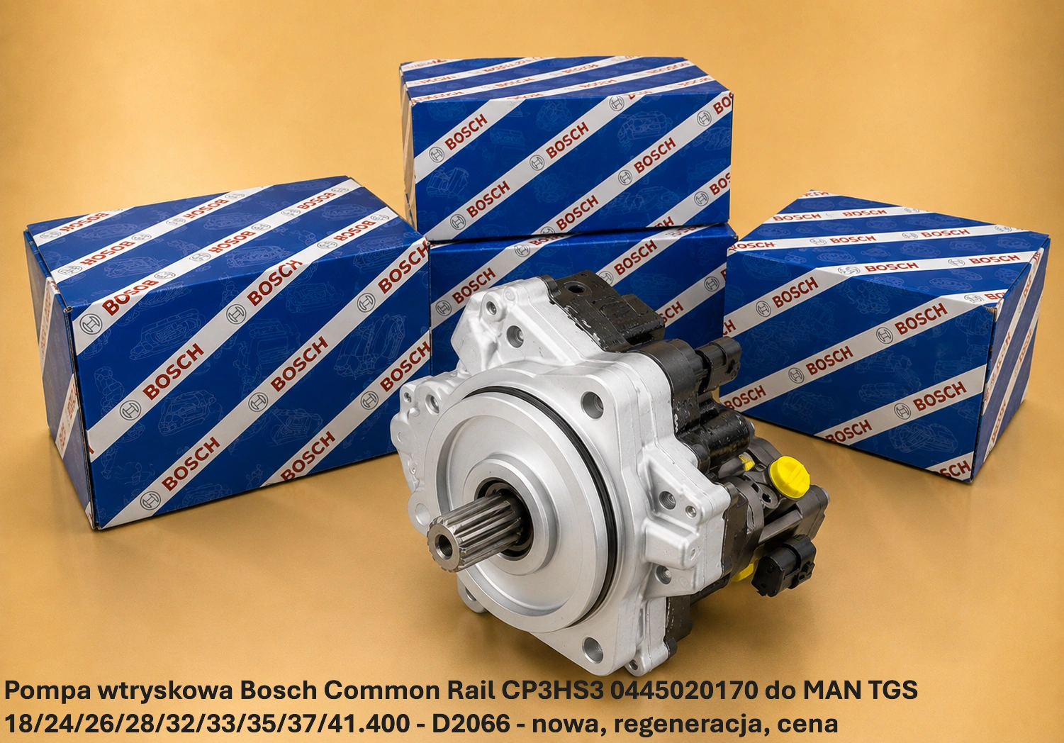 Pompa wtryskowa Bosch Common Rail CP3HS3 0445020170 do MAN TGS 18/24/26/28/32/33/35/37/41.400 - D2066- nowa, regeneracja, cena