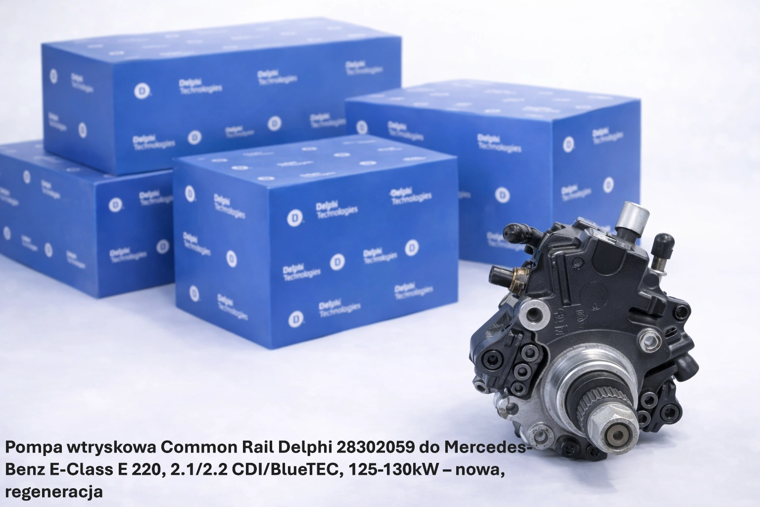 Pompa wtryskowa Common Rail Delphi 28302059 do Mercedes-Benz E-Class E 220, 2.1/2.2 CDI/BlueTEC, 125-130kW– nowa, regeneracja