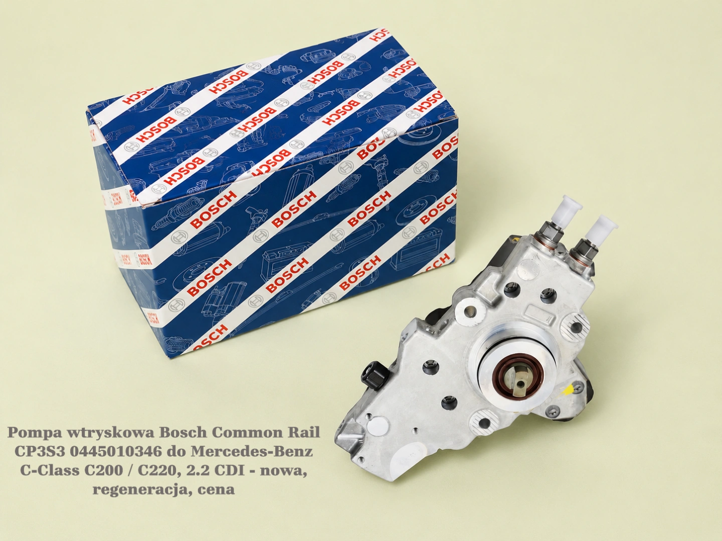 Pompa wtryskowa Bosch Common Rail CP3S3 0445010346 do Mercedes-Benz C-Class C200 / C220, 2.2 CDI - nowa, regeneracja, cena