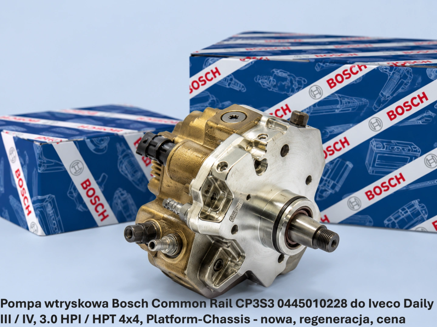 Pompa wtryskowa Bosch Common Rail CP3S3 0445010228 do Iveco Daily III / IV, 3.0 HPI / HPT 4x4, Platform-Chassis 