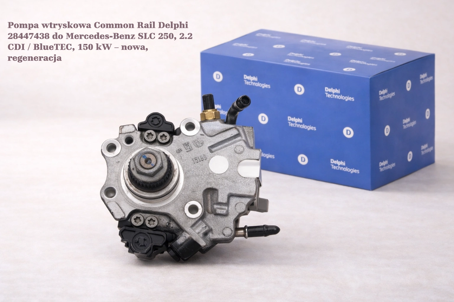 Pompa wtryskowa Common Rail Delphi 28447438 do Mercedes-Benz SLC 250, 2.2 CDI / BlueTEC, 150 kW – nowa, regeneracja