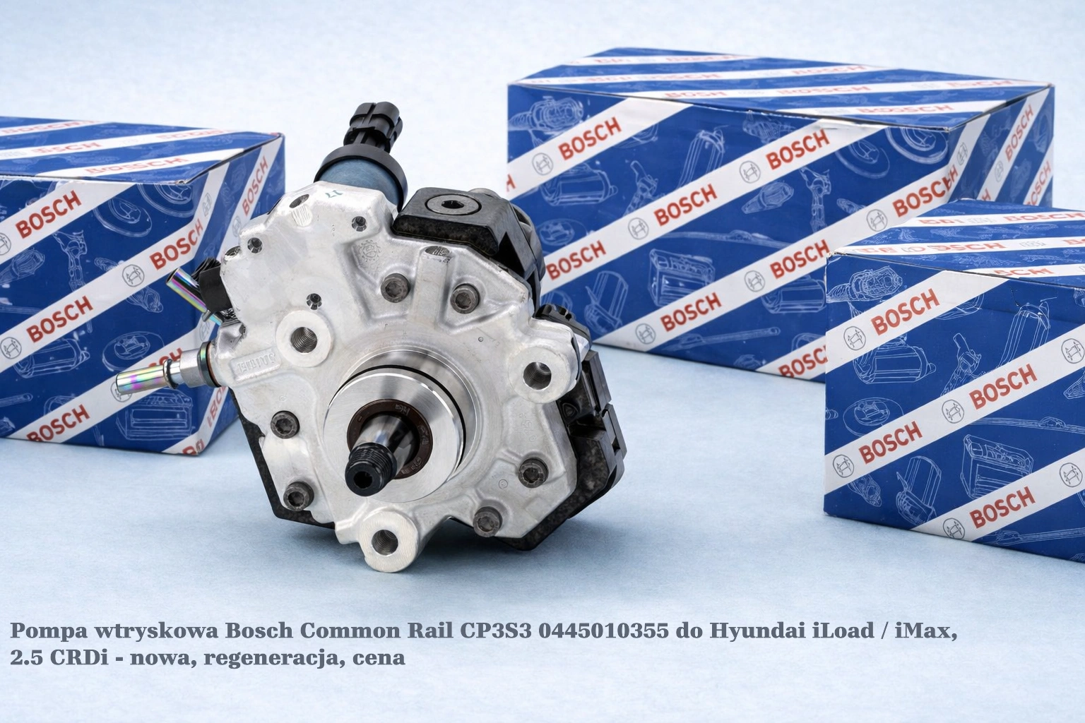 Pompa wtryskowa Bosch Common Rail CP3S3 0445010355 do Hyundai iLoad / iMax, 2.5 CRDi - nowa, regeneracja, cena