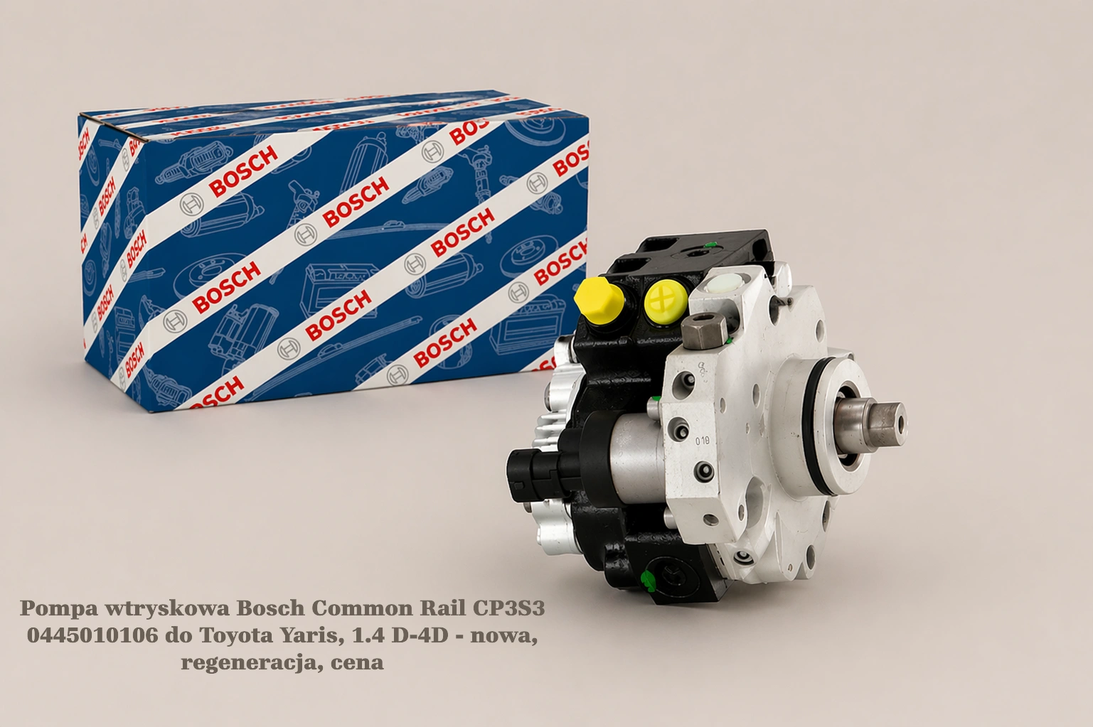 Pompa wtryskowa Bosch Common Rail CP3S3 0445010106 do Toyota Yaris, 1.4 D-4D - nowa, regeneracja, cena