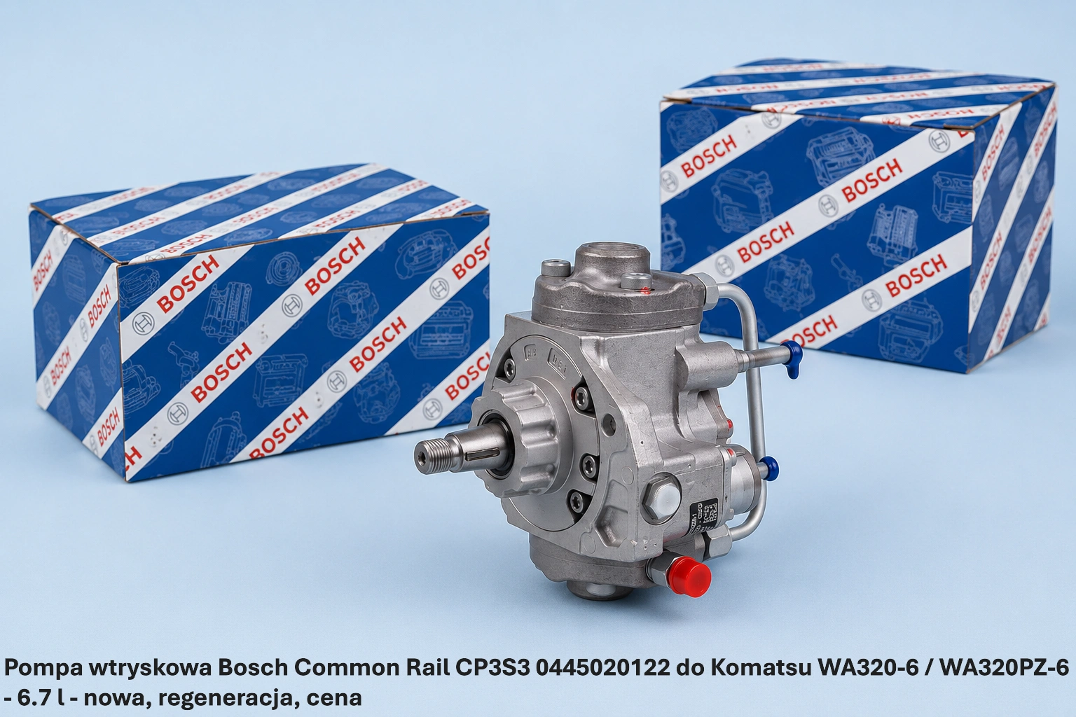 Pompa wtryskowa Bosch Common Rail CP3S3 0445020122 do Komatsu WA320-6 / WA320PZ-6 - 6.7 l - nowa, regeneracja, cena