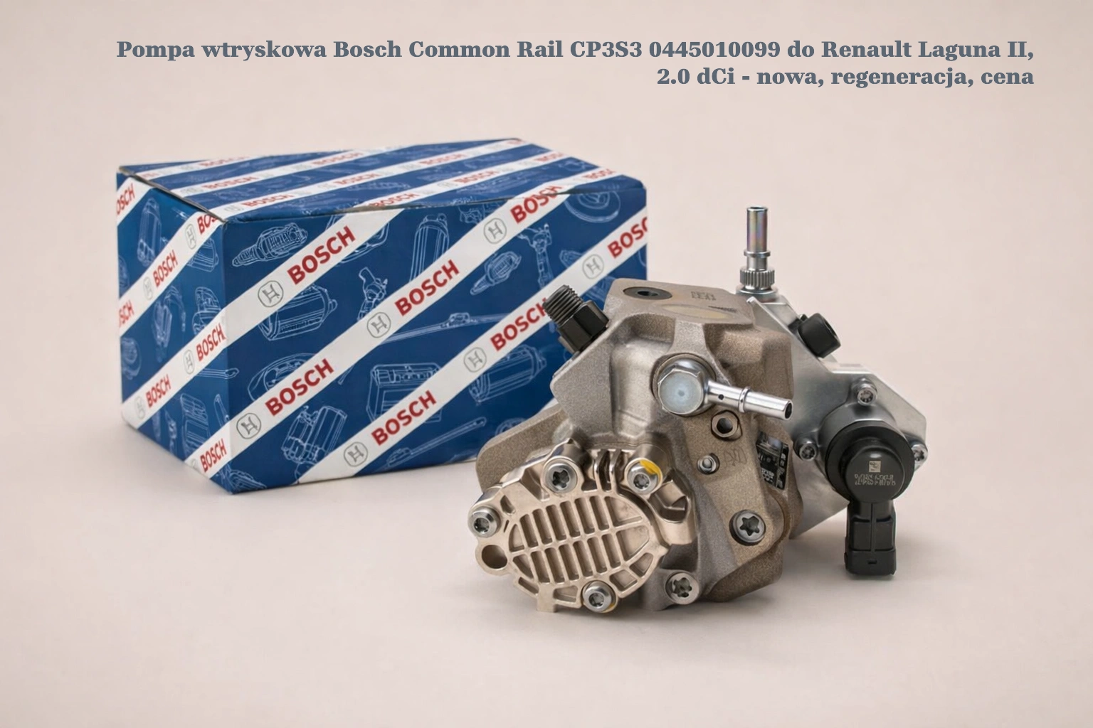 Pompa wtryskowa Bosch Common Rail CP3S3 0445010099 do Renault Laguna II, 2.0 dCi Pompa wtryskowa Bosch Common Rail CP3S3 0445010099 do Renault Laguna II, 2.0 dCi - nowa, regeneracja, cena