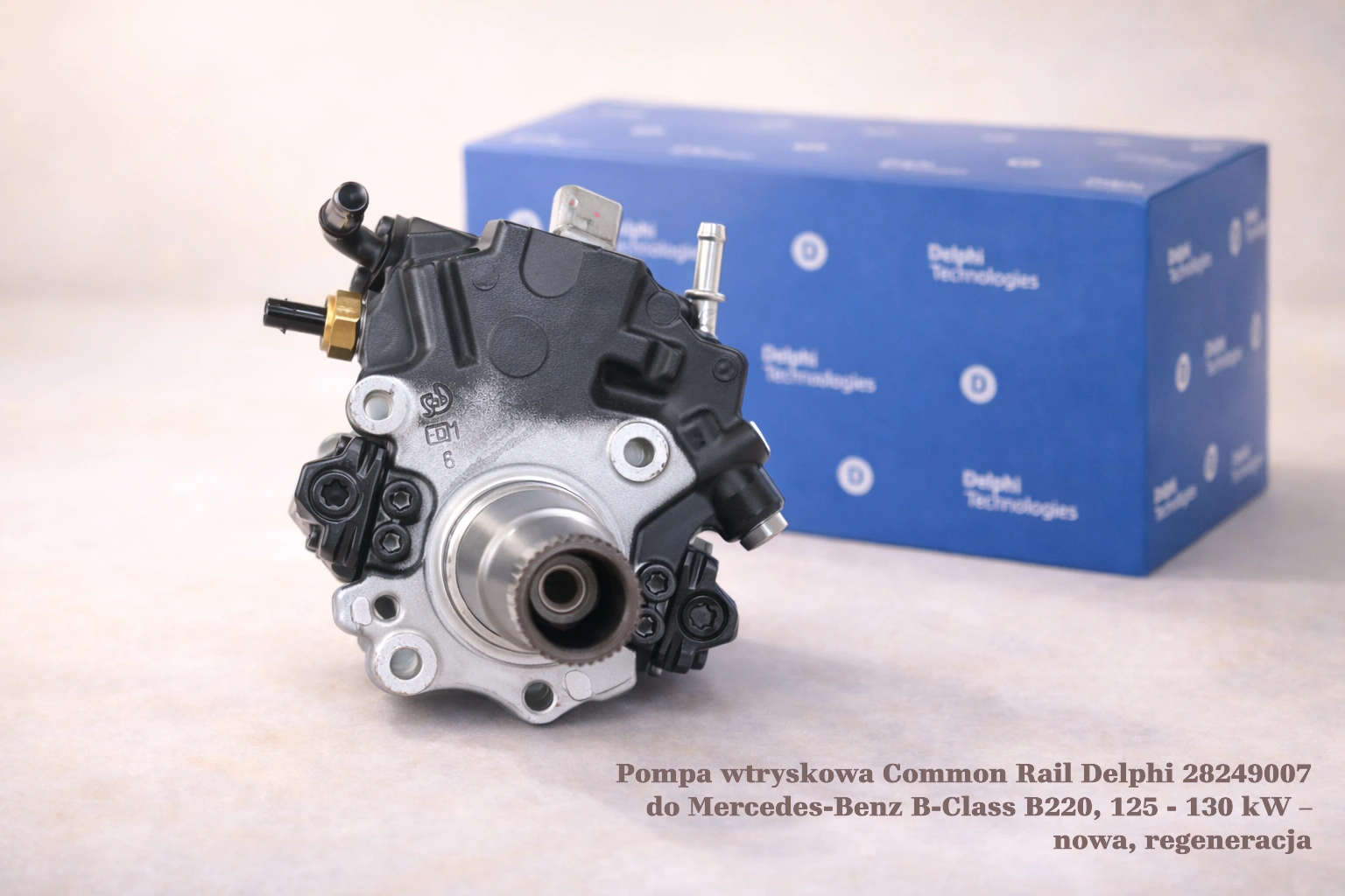 Pompa wtryskowa Common Rail Delphi 28249007 do Mercedes-Benz B-Class B220, 125 - 130 kW Pompa wtryskowa Common Rail Delphi 28249007 do Mercedes-Benz B-Class B220, 125 - 130 kW – nowa, regeneracja