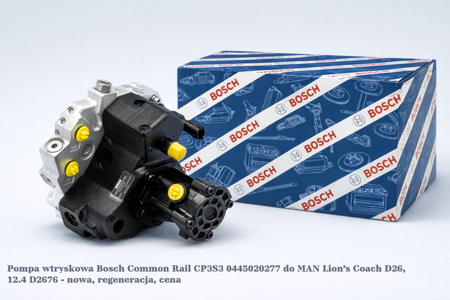 Pompa wtryskowa Bosch Common Rail CP3S3 0445020277 do MAN Lion’s Coach D26, 12.4 D2676 - nowa, regeneracja, cena