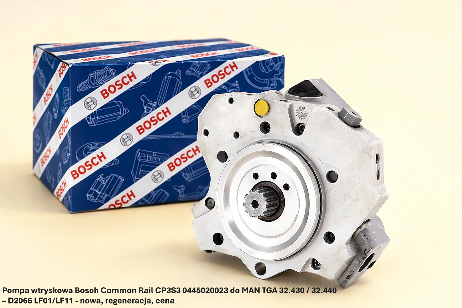 Pompa wtryskowa Bosch Common Rail CP3S3 0445020023 do MAN TGA 32.430 / 32.440 – D2066 LF01/LF11 - nowa, regeneracja, cena