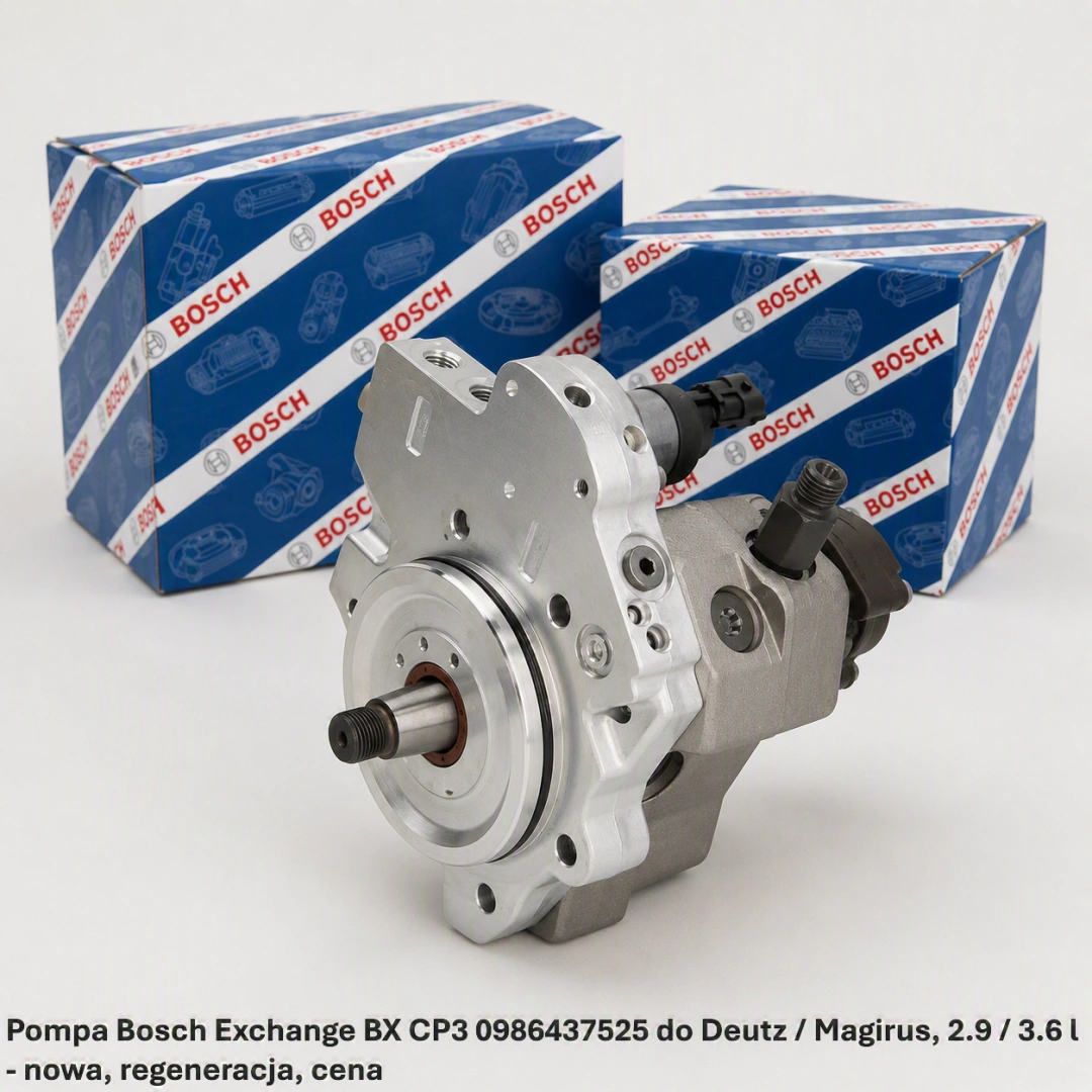  Pompa Bosch Exchange BX CP3 0986437525 do Deutz / Magirus, 2.9 / 3.6 l 