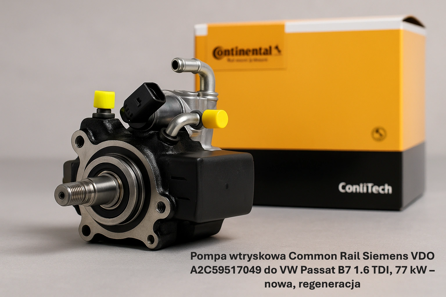 Pompa wtryskowa Common Rail Siemens VDO A2C59517049 do VW Passat B7 1.6 TDI, 77 kW – nowa, regeneracja