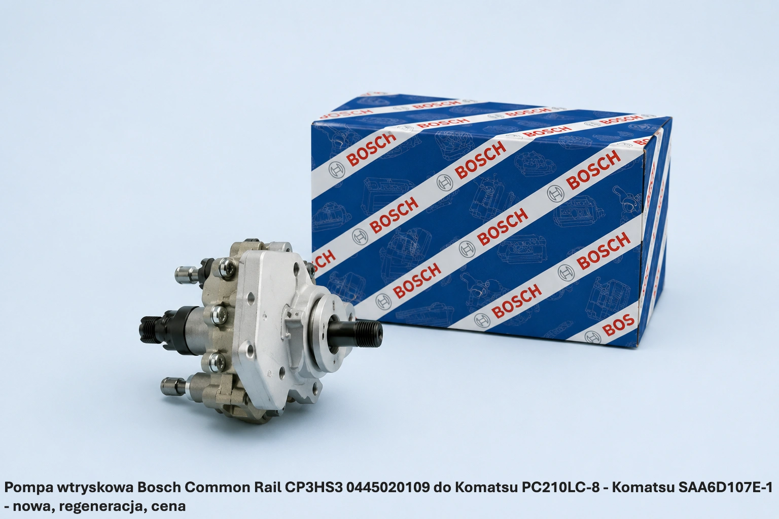 Pompa wtryskowa Bosch Common Rail CP3HS3 0445020109 do Komatsu PC210LC-8 - Komatsu SAA6D107E-1 Pompa wtryskowa Bosch Common Rail CP3HS3 0445020109 do Komatsu PC210LC-8 - Komatsu SAA6D107E-1 - nowa, regeneracja, cena