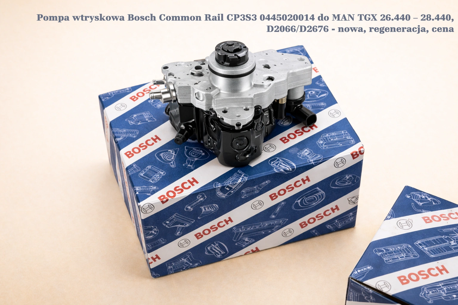 Pompa wtryskowa Bosch Common Rail CP3S3 0445020014 do MAN TGX 26.440 – 28.440, D2066/D2676 - nowa, regeneracja, cena