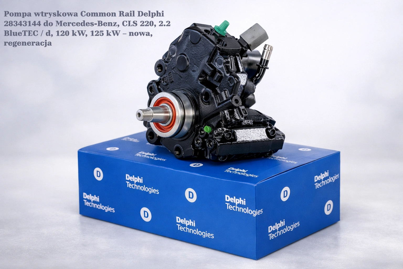 Pompa wtryskowa Common Rail Delphi 28343144 do Mercedes-Benz, CLS 220, 2.2 BlueTEC / d, 120 kW, 125 kW Pompa wtryskowa Common Rail Delphi 28343144 do Mercedes-Benz, CLS 220, 2.2 BlueTEC / d, 120 kW, 125 kW – nowa, regeneracja