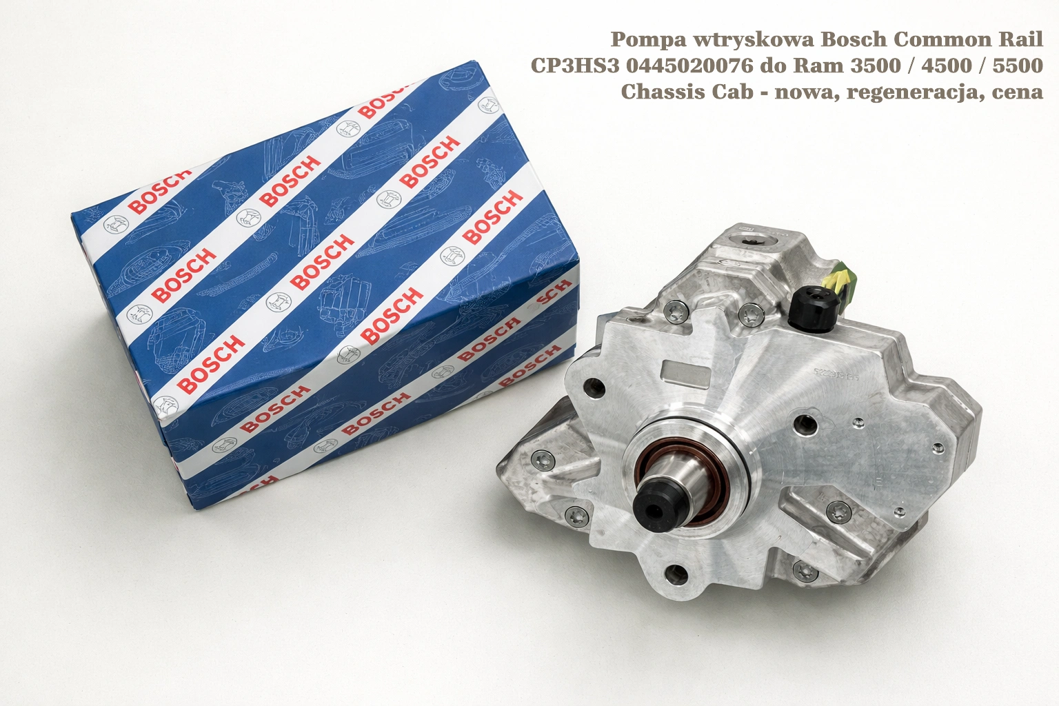 Pompa wtryskowa Bosch Common Rail CP3HS3 0445020076 do Ram 3500 / 4500 / 5500 Chassis Cab - nowa, regeneracja, cena