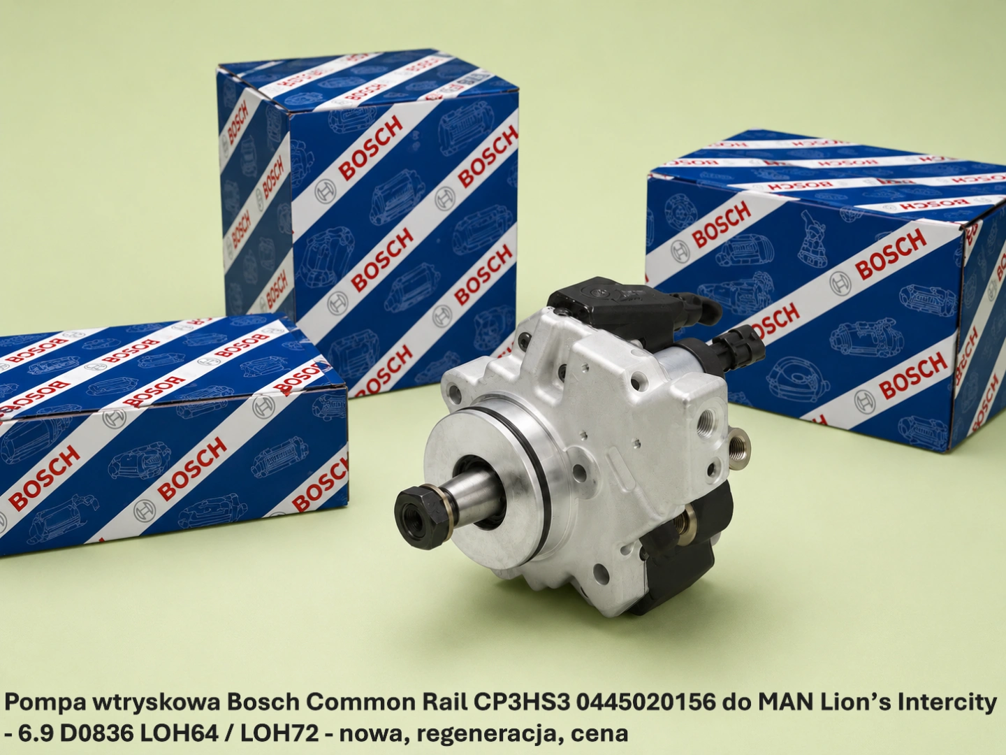 Pompa wtryskowa Bosch Common Rail CP3HS3 0445020156 do MAN Lion’s Intercity - 6.9 D0836 LOH64 / LOH72 Pompa wtryskowa Bosch Common Rail CP3HS3 0445020156 do MAN Lion’s Intercity - 6.9 D0836 LOH64 / LOH72 - nowa, regeneracja, cena