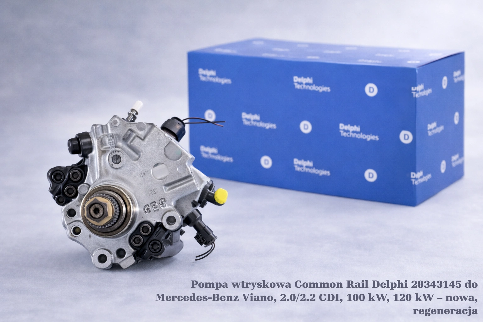 Pompa wtryskowa Common Rail Delphi 28343145 do Mercedes-Benz Viano, 2.0/2.2 CDI, 100 kW, 120 kW – nowa, regeneracja