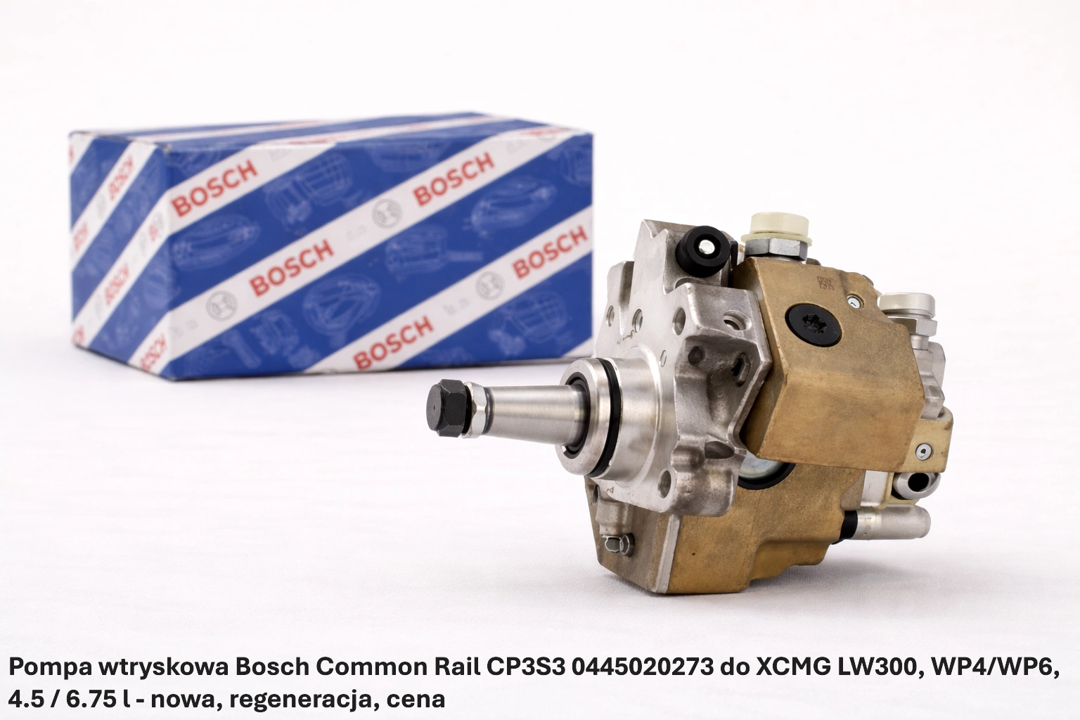 Pompa wtryskowa Bosch Common Rail CP3S3 0445020273 do XCMG LW300, WP4/WP6, 4.5 / 6.75 l - nowa, regeneracja, cena