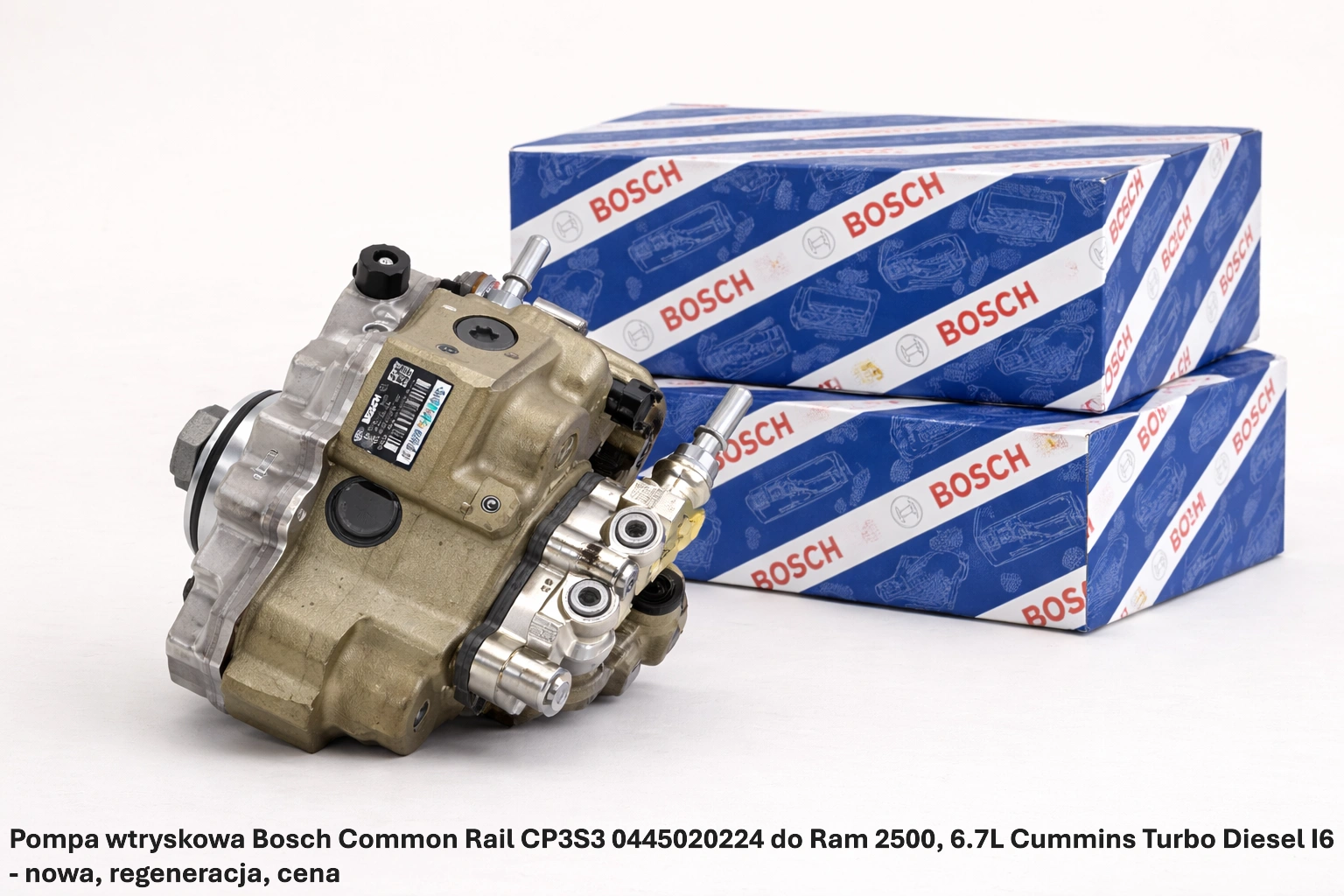Pompa wtryskowa Bosch Common Rail CP3S3 0445020224 do Ram 2500, 6.7L Cummins Turbo Diesel I6 - nowa, regeneracja, cena