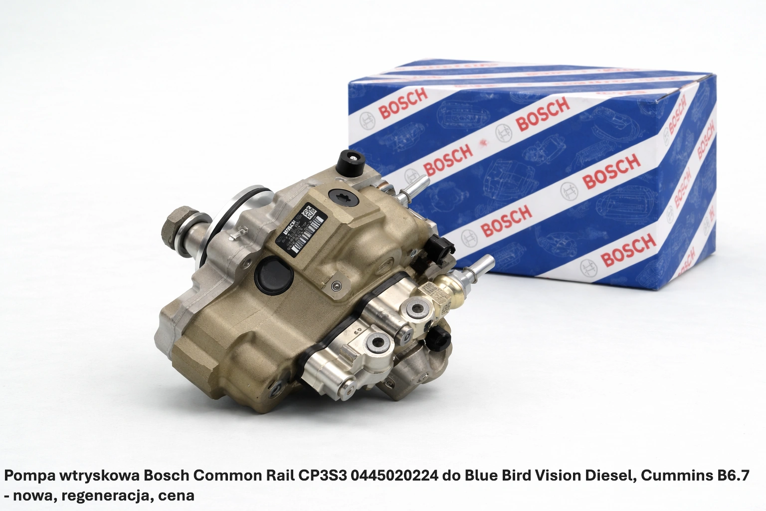 Pompa wtryskowa Bosch Common Rail CP3S3 0445020224 do Blue Bird Vision Diesel, Cummins B6.7 - nowa, regeneracja, cena