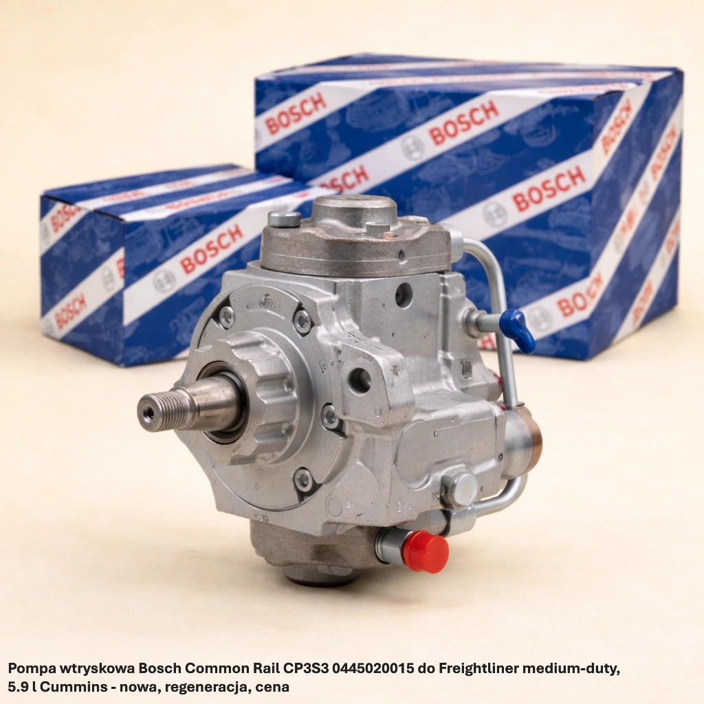 Pompa wtryskowa Bosch Common Rail CP3S3 0445020015 do Freightliner medium-duty, 5.9 l Cummins - nowa, regeneracja, cena