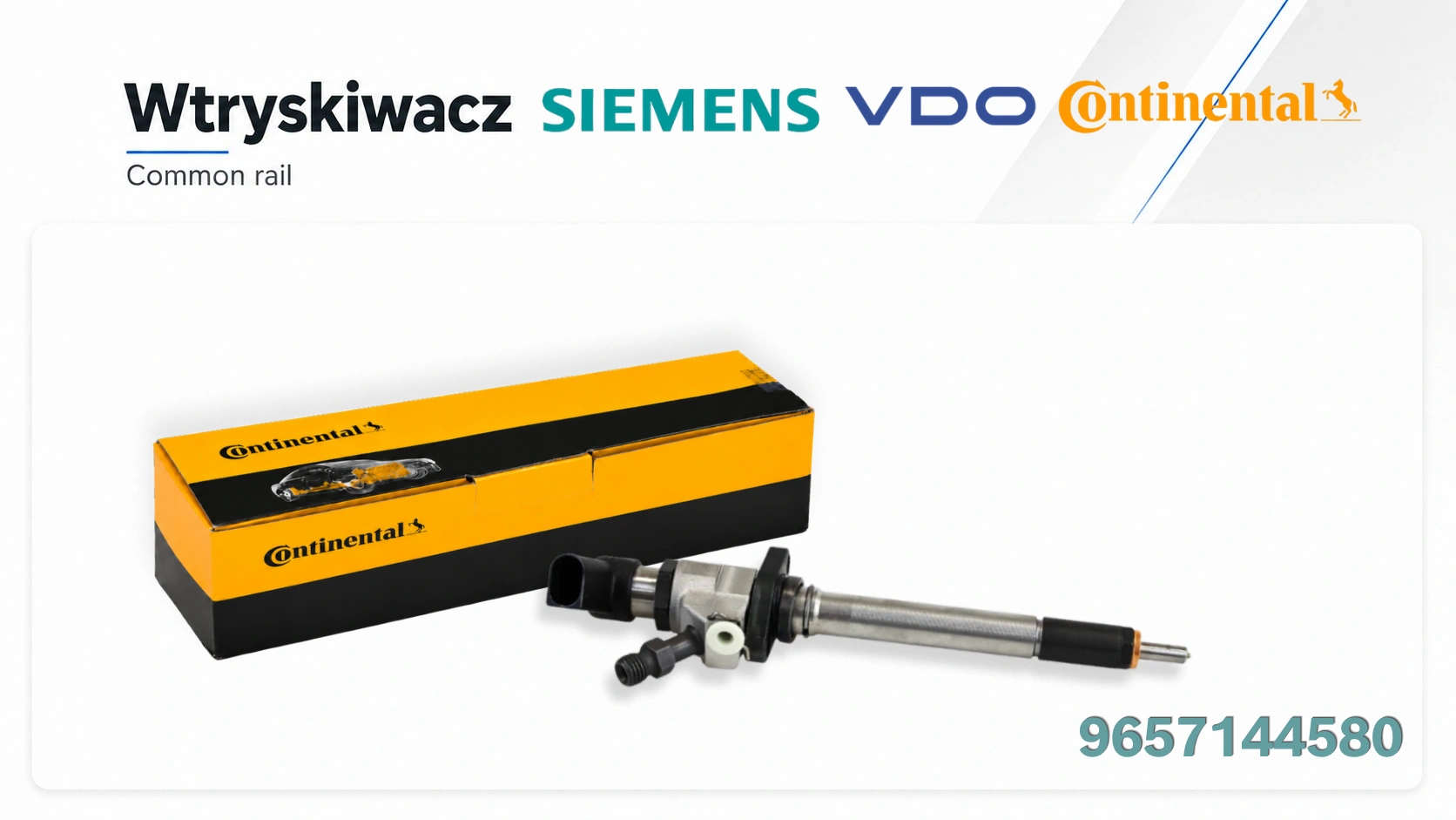 Wtryskiwacz Siemens/VDO przeznaczony do wybranych silników 2.0 HDi i TDCi.