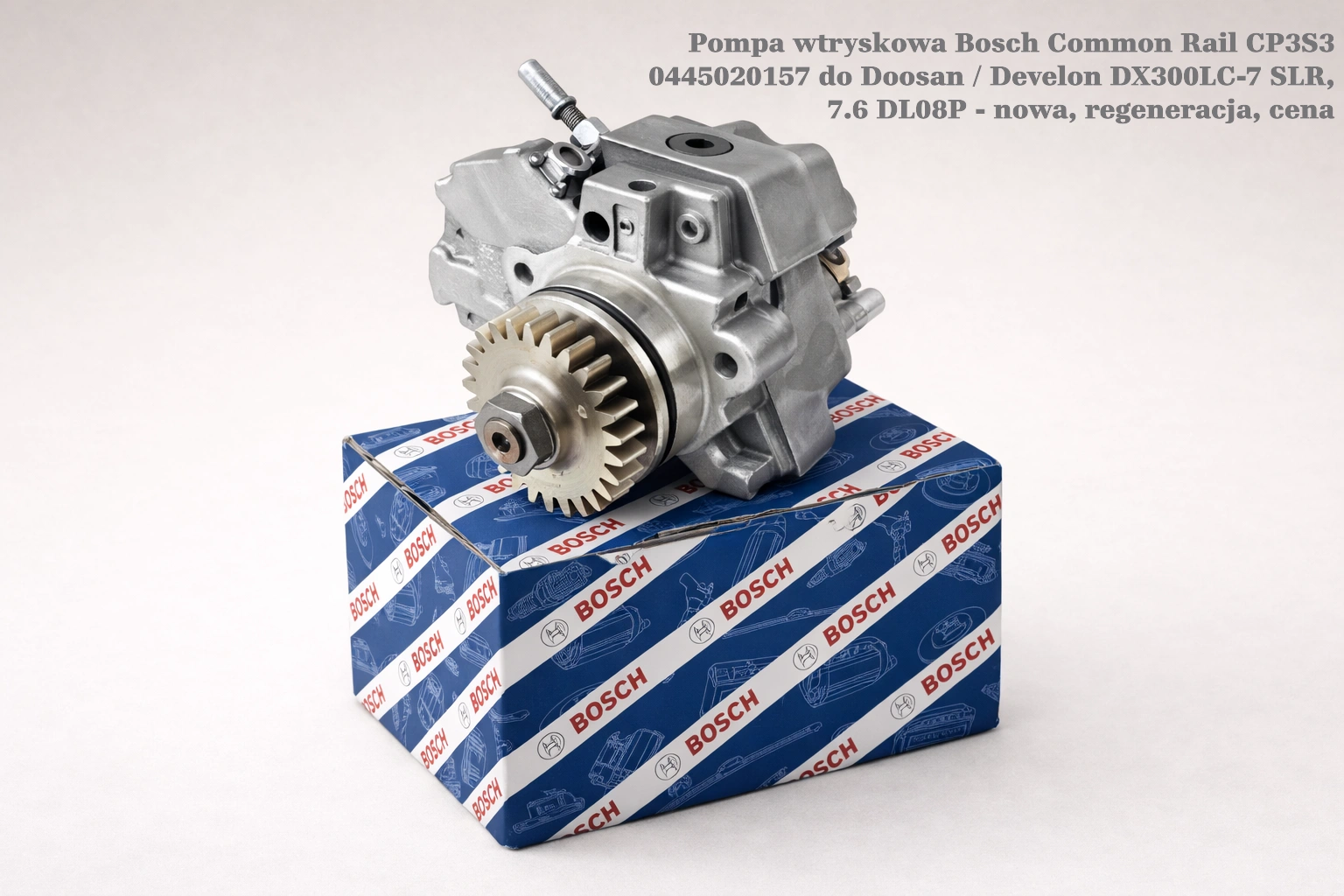 Pompa wtryskowa Bosch Common Rail CP3S3 0445020157 do Doosan / Develon DX300LC-7 SLR, 7.6 DL08P - nowa, regeneracja, cena