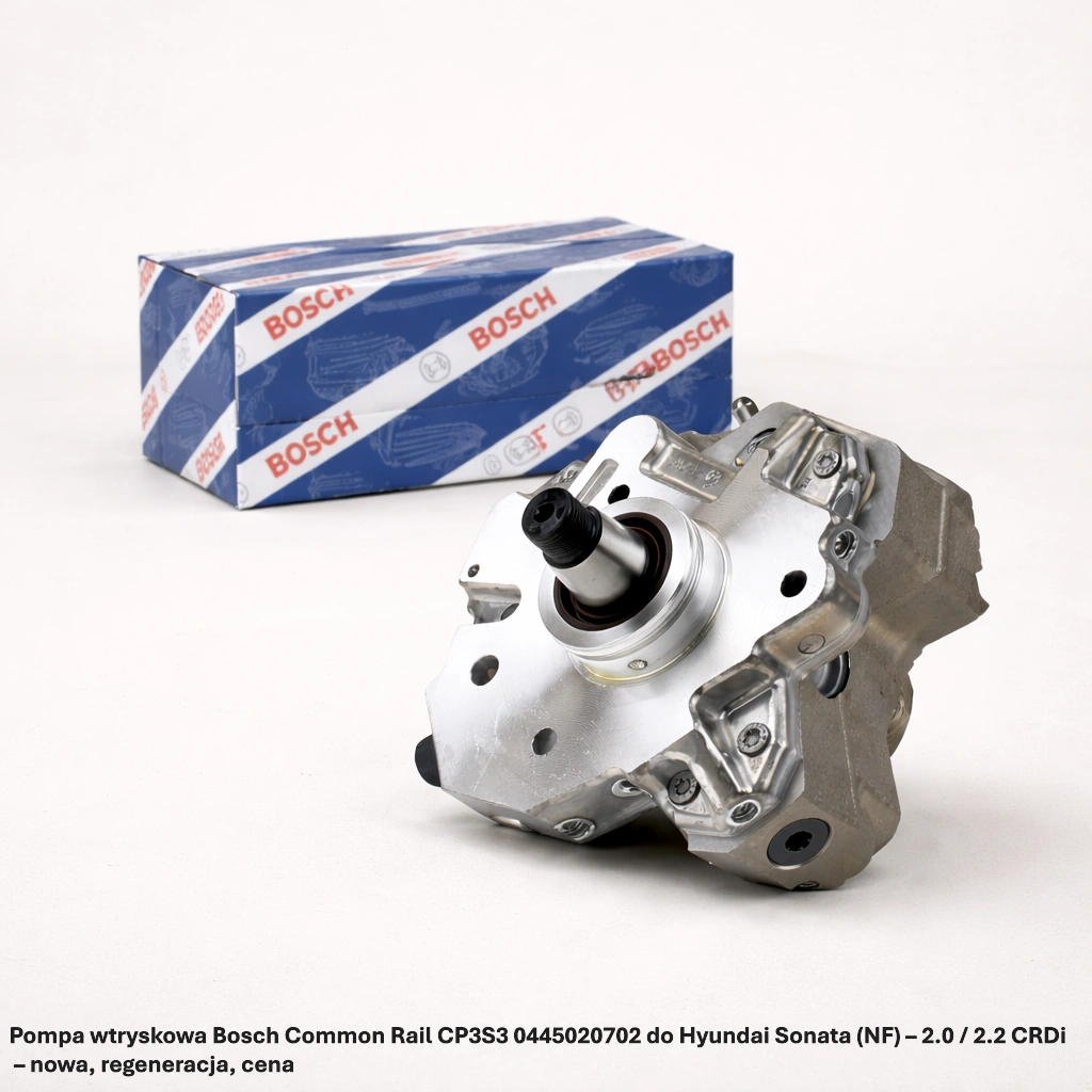 Pompa wtryskowa Bosch Common Rail CP3S3 0445020702 do Hyundai Sonata (NF) – 2.0 / 2.2 CRDi – nowa, regeneracja, cena
