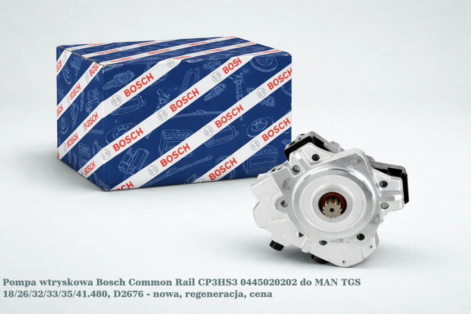 Pompa wtryskowa Bosch Common Rail CP3HS3 0445020202 do MAN TGS 18/26/32/33/35/41.480, D2676 - nowa, regeneracja, cena