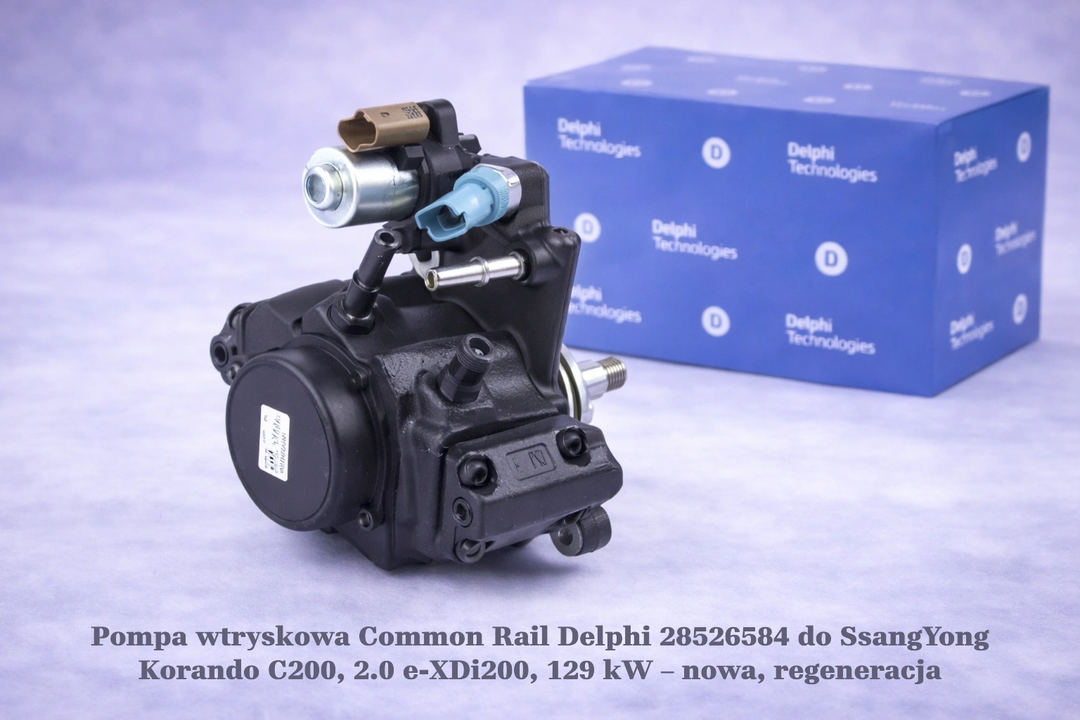 Pompa wtryskowa Common Rail Delphi 28526584 do SsangYong Korando C200, 2.0 e-XDi200, 129 kW – nowa, regeneracja