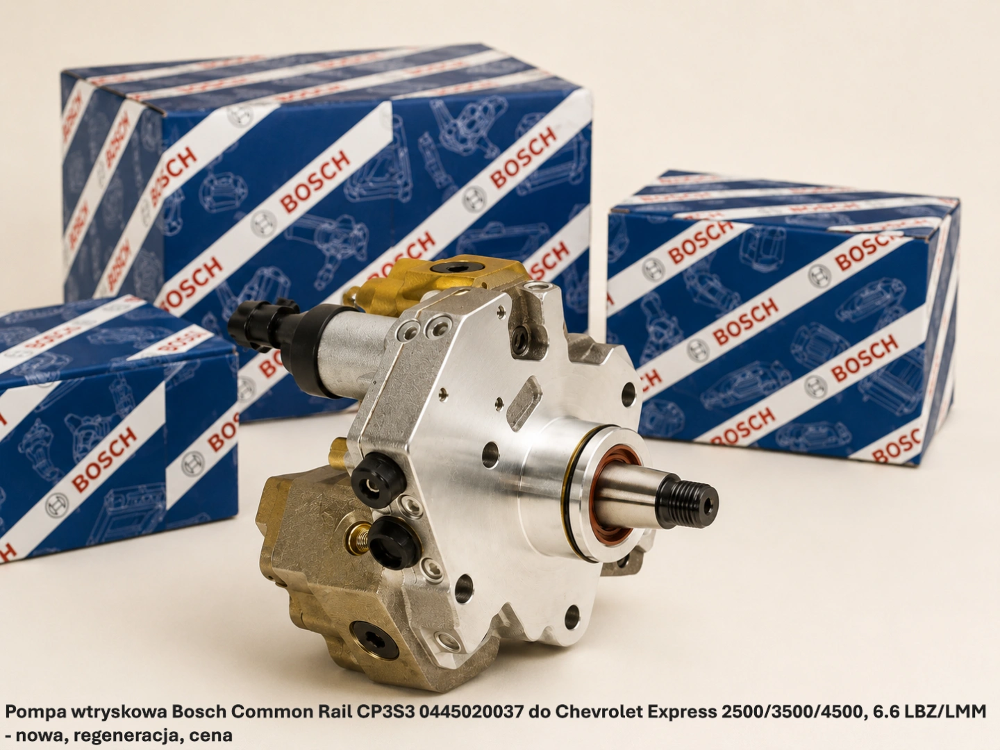 Pompa wtryskowa Bosch Common Rail CP3S3 0445020037 do Chevrolet Express 2500/3500/4500, 6.6 LBZ/LMM-nowa, regeneracja, cena
