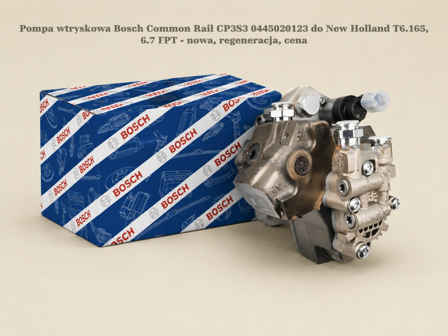 Pompa wtryskowa Bosch Common Rail CP3S3 0445020123 do New Holland T6.165, 6.7 FPT - nowa, regeneracja, cena