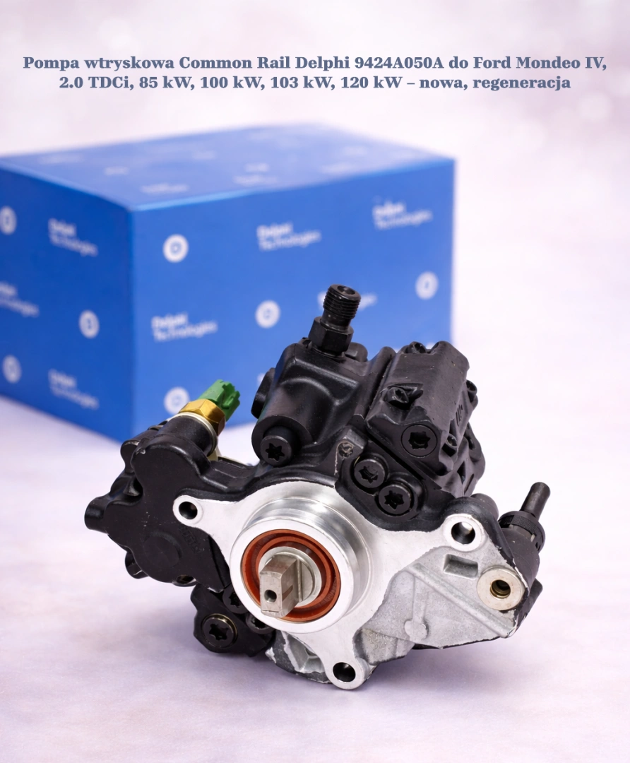 Pompa wtryskowa Common Rail Delphi 9424A050A do Ford Mondeo IV, 2.0 TDCi, 85 kW, 100 kW, 103 kW, 120 kW Pompa wtryskowa Common Rail Delphi 9424A050A do Ford Mondeo IV, 2.0 TDCi, 85 kW, 100 kW, 103 kW, 120 kW – nowa, regeneracja