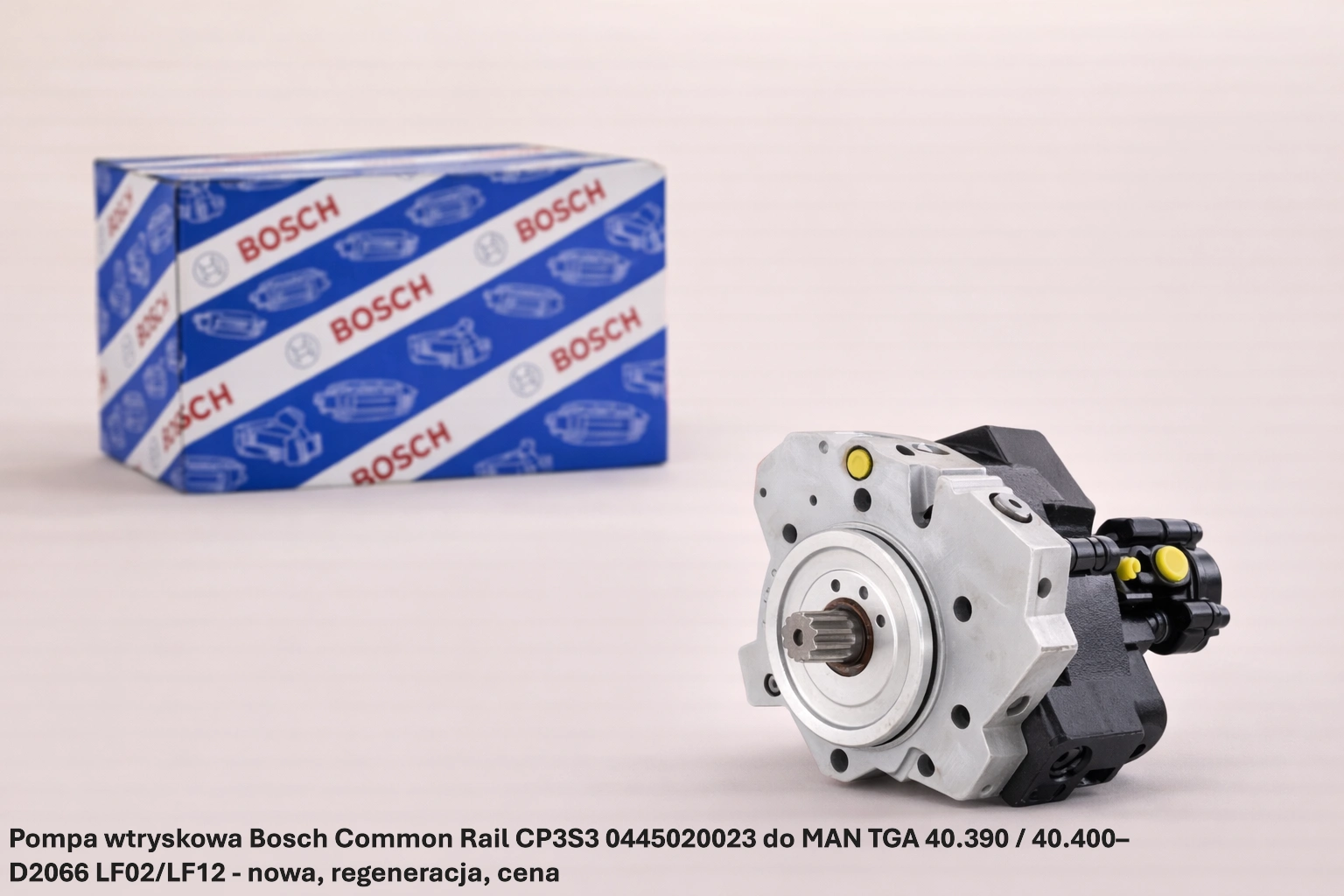 Pompa wtryskowa Bosch Common Rail CP3S3 0445020023 do MAN TGA 40.390 / 40.400– D2066 LF02/LF12 - nowa, regeneracja, cena